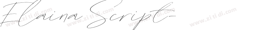 Elaina Script字体转换